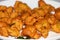 Button mushroom fritters, pakora or pakoda, Indian food