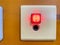 Button of the nurses call system in hospital light on