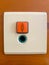 Button of the nurses call system in hospital plug off