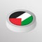 Button with Palestine flag colours. Perfect element for every use