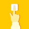 Button Switch Hand Gesture Vector Illustration Graphic