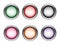 Button Web Icons in various colors