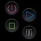 buttons of any device ,interface black icon ,illustrator