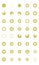 Buttons buttons player round squares triangles crosses yellow vector elements details forty set of objects isolated on white backg