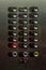 Buttons for Elevator multi-storey building. Buttons with number one enabled 1