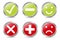 Buttons Of Validation Icons