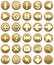 Buttonset Gold