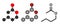 Butyl acetate molecule. Used as synthetic fruit flavoring and as organic solvent