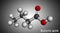 Butyric acid, butanoic acid molecule. Butyrates or butanoates are salts and esters . Molecular model