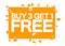 Buy 3 Get 1 Free, sale banner design template, discount tag, great offer, vector illustration