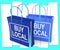 Buy Local Shopping Bags Promote Buying Products Locally