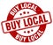 buy local stamp. buy local label. round grunge sign