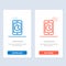 Buy, Mobile, Phone, Hardware  Blue and Red Download and Buy Now web Widget Card Template