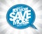 Buy more, save more speech bubble poster
