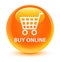 Buy online glassy orange round button