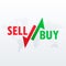 Buy and sell arrows for stock market trading