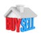 Buy Sell House Icon Isolated