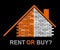 Buy Versus Rent House Compares Leasing Or Property Purchase - 3d Illustration