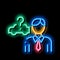 Buyer Chooses Car neon glow icon illustration