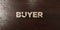 Buyer - grungy wooden headline on Maple - 3D rendered royalty free stock image