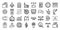 Buyer icons set, outline style