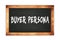 BUYER  PERSONA text written on wooden frame school blackboard