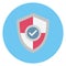 Buyer protection, protection shield Isolated Vector Icon which can be easily edited