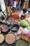 Buyers and Sellers at a Traditional Market in Lombok Indonesia