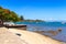 Buzios, Rio de Janeiro. Panoramic view of the BÃºzios promenade on a sunny morning of summer