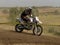 Buzuluk, Russia - July 21, 2012: cross Country. Unknown male athlete participates in the race for motocycle.