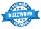 buzzword round ribbon isolated label. buzzword sign.