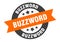 buzzword sign. buzzword round ribbon sticker. buzzword