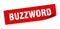 buzzword sticker. buzzword square sign. buzzword