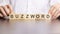 BUZZWORD word made with building blocks, business concept
