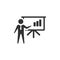 BW Icons - Businessman chart