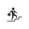 BW Icons - Businessman stairway