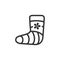 BW Icons - Injured foot