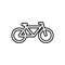 bycicle icon. Element of Sport for mobile concept and web apps icon. Outline, thin line icon for website design and development,