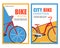 Bycicle Rental City Bike Marathon Vector Banner