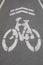 Bycicle road sign.