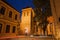 Bydgoszcz Cathedral by Night in Poland