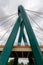 Bydgoszcz, kujawskopomorskie / Poland - June 27, 2019: Modern bridge over the Brda river in Bydgoszcz. Road crossing in central