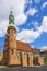 Bydgoszcz, Poland - Exterior of the Poor Clares order church dedicated to the Assumption of the Blessed Virgin Mary in the