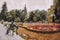 Bydgoszcz Poland - oil painting. Casimir the Great Park.