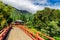 Byodo-in japanese temple surrounded by beautiful nature of Oahu island