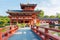 Byodo-in Phoenix Hall is a Buddhist temple in the city of Uji in Kyoto Prefecture, Japan