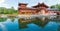 Byodo-in Phoenix Hall is a Buddhist temple in the city of Uji in Kyoto Prefecture, Japan