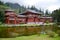 Byodo-In Temple with the Koolau mountains, Hawaii, USA.