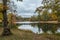 Byrd lake in Tennessee in autumn