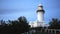 Byron bay lighthouse at sunset